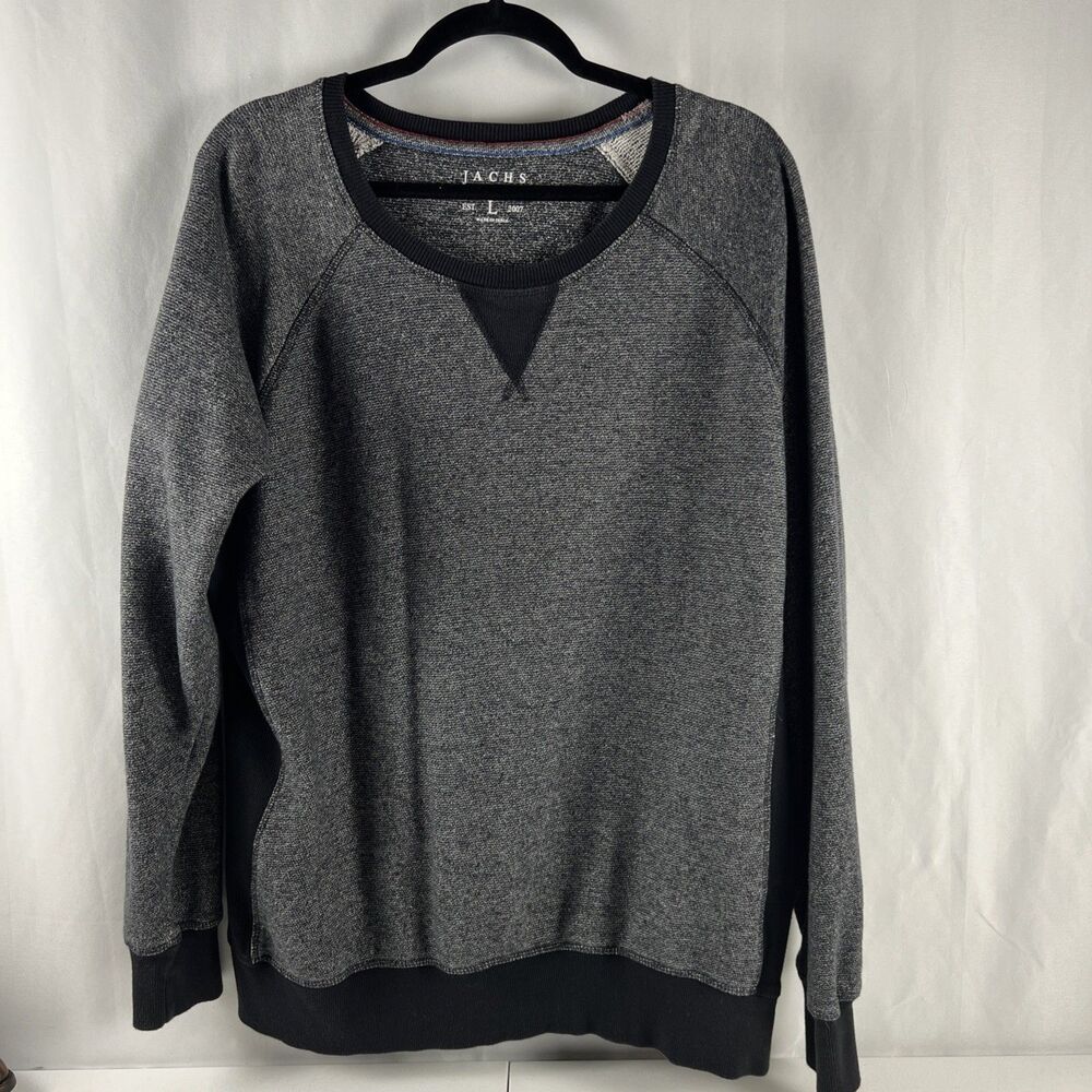 Jachs New York Sweatshirt Mens L Pullover Crew Neck Two-Tone Heathered Outdoor